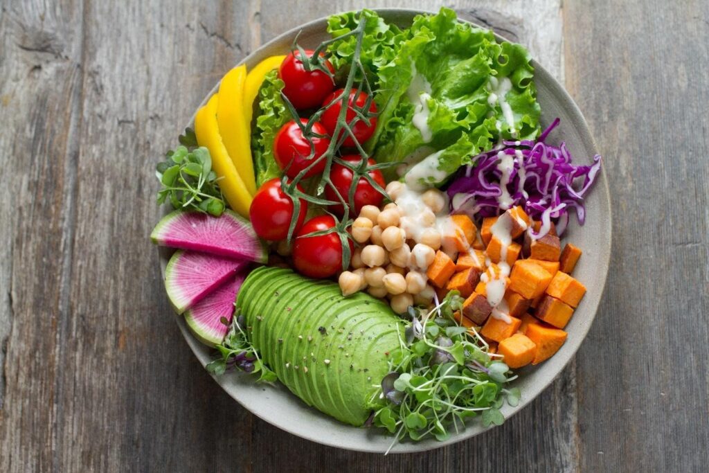 A nutritious bowl of veggies for good health