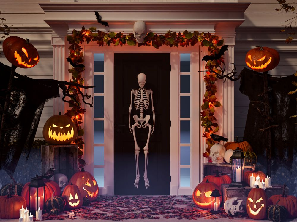 Halloween-themed decor
